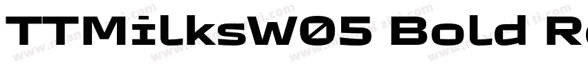 TTMilksW05 Bold Regular字体转换